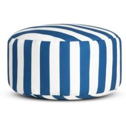 RNT by Really Nice Things Puf impermeable azul y blanco exterior e interior