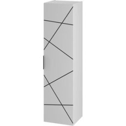 Petits meubles Columna de pared paneles de melamina y mdf blanco