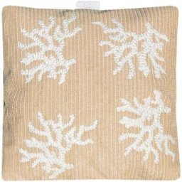 MX HOME Cojín exterior rafita con bordados rojo blanco