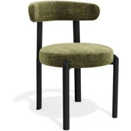 Premium Interiors Juego de 2 sillas de tejido tramado tacto suave verde vintage