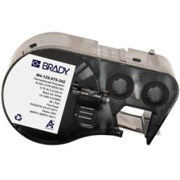Brady M4-125-075-342 cinta termorretráctil negro sobre blanco 19,05 mm x 6,00 mm