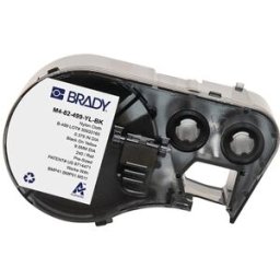 Brady M4-82-499-YL-BK etiquetas de tejido de nailon negro sobre amarillo Ø 9,53 mm