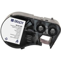 Brady M4-83-492 FreezerBondz etiquetas de poliéster negro sobre blanco Ø 12,7 mm