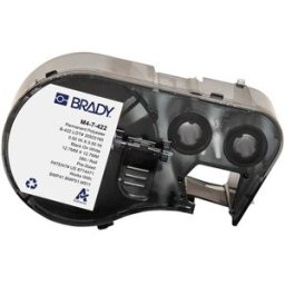 Brady M4-7-422 etiquetas de poliéster negro sobre blanco 12,7 mm x 12,7 mm