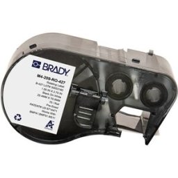 Brady M4-209-RO-427 etiquetas de vinilo laminado negro sobre blanco 25,40 mm x 69,85 m
