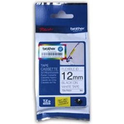 Brother TZe-FX231 cinta flexible 12mm texto negro sobre blanco (8M)