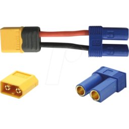 PICHLER X6452 - Steckverbinder für Li-Polymer-Akkus, Adapter XT60 - EC5
