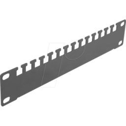 DELOCK 66677 - Raíl de retención de cables 10", 1U, negro