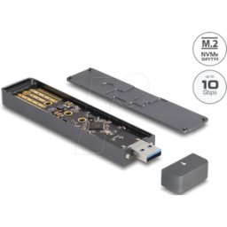 DELOCK 42021 - SSD M.2 NVMe externa / SSD M.2 SATA, USB 3.1