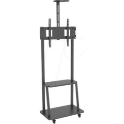 TECHLY ICA-TR33 - Carro de TV para 32" - 70", bandeja, negro
