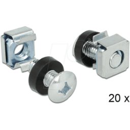 DELOCK 42420 - Juego de montaje en rack de 19", 20 unidades