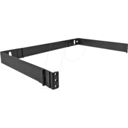 DELOCK 43318 - Soporte de pared de 19", 1U, negro, plegable