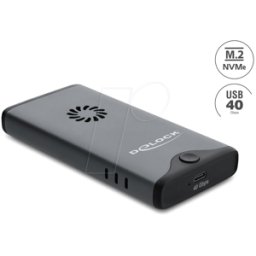 DELOCK 42034 - Carcasa USB Type-C™ 40 Gbps para 1 x SSD M.2 NVMe PCIe con venti