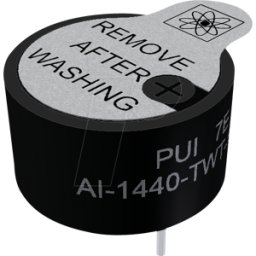 PUI AUDIO AI-1440-TWT-12V - Piezo, 80 dB, 4000 Hz, 12 V