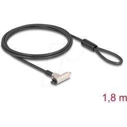 NAVILOCK 20931 - Cable de seguridad para portátil con llave
