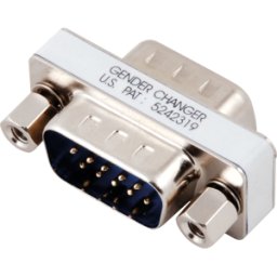 FREI COM 990 - Cambiador de género, adaptador, 2 x D-sub ST 9 polos
