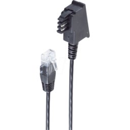 SHIVERPEAKS SHVP BS12-09155 - TAE-F macho a RJ45 macho, negro, 1,5m