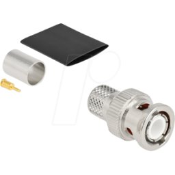 DELOCK 91770 - BNC macho para engarzar LMR 400 con tubo termorretráctil a juego