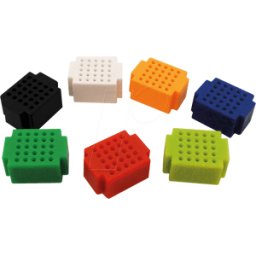 FREI BREADBOARD1 25 - Base de enchufe para experimentos, 25 contactos, juego de 7