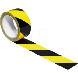 SUPRA PP SW/GE - Cinta de advertencia negra/amarilla 66m x 50 mm