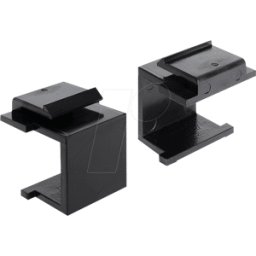 DELOCK 86321 - Cubierta Keystone negra, paquete de 4