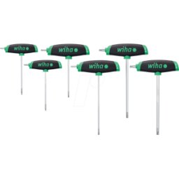 WIHA 45622 - Juego de llaves de pin, TORX, T10-T40, 6 piezas
