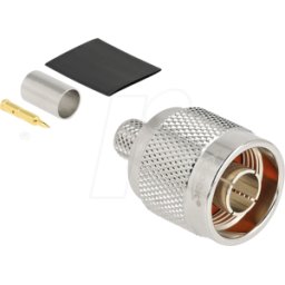 DELOCK 91767 - N macho para engarzar LMR 300 con tubo termorretráctil a juego