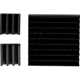 JOY-IT RPI COOL BK - Raspberry Pi - Kit de refrigeración, 3 piezas, negro