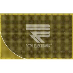 ROTH-ELEKTRONIK RE 100LF - Tarjeta de laboratorio FR4 RM 2,50 mm 37 x 62 islas de soldadura