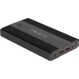 DELOCK 42022 - Carcasa externa para 2 SSD M.2 NVMe con USB 3.2