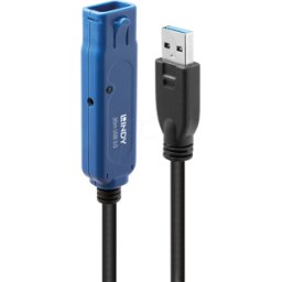 LINDY 43361 - Cable USB 3.0 activo, conector a > conector hembra, cadena Daisy