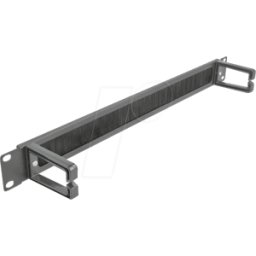 DELOCK 66486 - Cepillo de gestión de cables de 19" con 2 estribos 1U neg