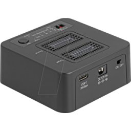DELOCK 64300 - Estación de copia / descarga / borrado 2x M.2 NVMe, USB 20 Gb/s
