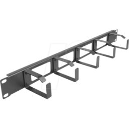 DELOCK 66659 - Panel de maniobra de 19", 4 orificios, 5 patillas, 1U, negro