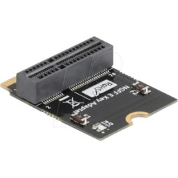 DELOCK 64341 - Adaptador M.2 Key E macho a ranura M.2 Key E con un ángulo de 90