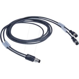 LED2WORK L2W 200200-09 - Distribuidor y M12 con salida de cable (2x 2m), codificado en A.