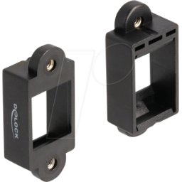 DELOCK 87684 - Soporte Keystone para instalación con conexión de tornillo negro