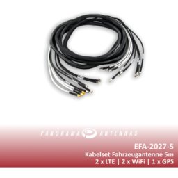 PANORAMA ANTENNAS PAA EFA-2027-5 - Antenas de cable para vehículos 2x LTE + 4x WiFi + 1x GPS