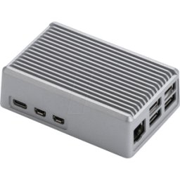 TAKACHI CB RPH-5-H-S - Carcasa disipadora para Raspberry Pi 5, aluminio, plata