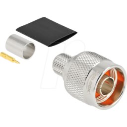DELOCK 91768 - N macho para engarzar LMR 400 con tubo termorretráctil a juego