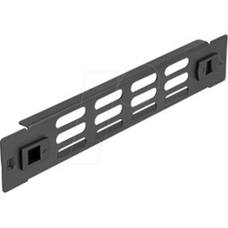 DELOCK 66984 - Panel de 10", ranuras de ventilación, 1 U, negro