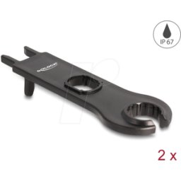 DELOCK 60030 - Herramienta para cables y conectores DL4, redonda, negra, 2 unid