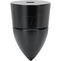 DYNAVOX 207657 - Pies para aparatos y cajas de subvatios, juego de 4, negro