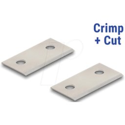 DELOCK 86502 - RJ45 Crimp+Cut juego de cuchillas 2 piezas para DELOCK 86450