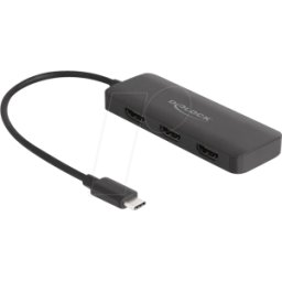 DELOCK 88040 - Adaptador, USB-C > 3x HDMI, 4K 60Hz, MST
