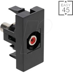 DELOCK 90963 - Easy 45 Module RCA female to RCA female red / black