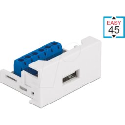 DELOCK 81343 - Easy 45 Module USB 2.0 Tipo-A hembra a bloque de terminales