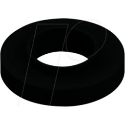 FISCHER ELEKTRONIK IB18 - Casquillo aislante para carcasa TO220/0,5mm, negro