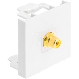 DELOCK 91817 - Easy 45 Module RCA female to RCA female gold plated yellow / whi