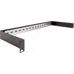 DELOCK 66883 - Panel de carril de 19", 1 U, negro